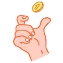 🪙 emoji Hands | @Premium_Stikers Telegram sticker 13 of 23