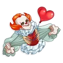 ❤ emoji Pennywise Telegram sticker 22 of 25