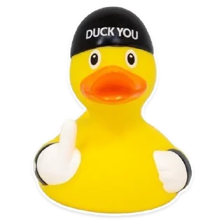 🖕 emoji Резиновая уточка вместо слов Telegram sticker 8 of 18