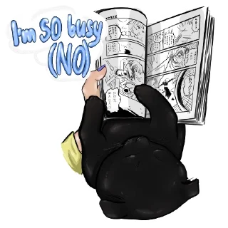 🥸 emoji Alister the Black Cat @NyushaRi Telegram sticker 21 of 44