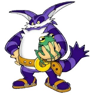 😃 emoji Big the cat by @sonic_the_hednehog Telegram sticker 6 of 40