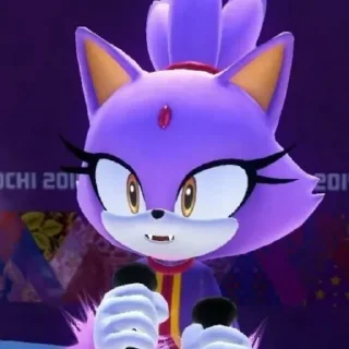 😸 emoji Blaze the cat by @sonic_the_hednehog Telegram sticker 21 of 110