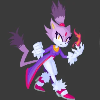 😠 emoji Blaze the cat by @sonic_the_hednehog Telegram sticker 7 of 110