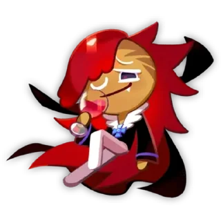 🍷 emoji Vampire Cookie! Telegram sticker 20 of 27