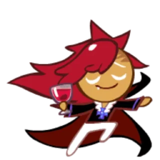 🍷 emoji Vampire Cookie! Telegram sticker 10 of 27