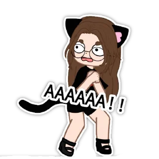 😱 emoji Ника котик Telegram sticker 23 of 27