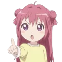 ☝ emoji Аниме Тян Telegram sticker 6 of 8