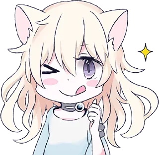 👍 emoji Аниме кошечка @Nyasticks Telegram sticker 22 of 42