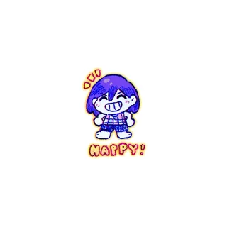 😃 emoji . some OMORI . Telegram sticker 19 of 47
