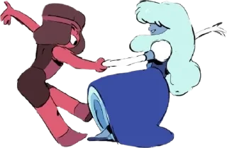 🌟 emoji Рубин и Сапфир, Вселенная Стив Telegram sticker 14 of 38