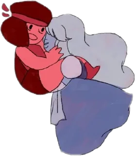 🌟 emoji Рубин и Сапфир, Вселенная Стив Telegram sticker 12 of 38