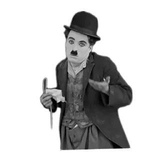 🎬 emoji Charlie Chaplin Telegram sticker 22 of 101