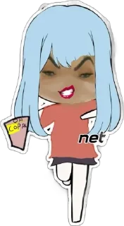 🌟 emoji Злая коми Telegram sticker 17 of 18