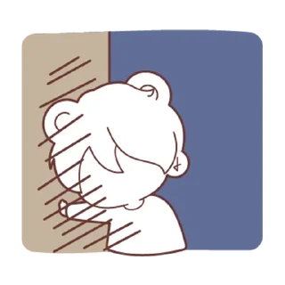 😑 emoji Куро-сан - @tg_sticks Telegram sticker 13 of 26
