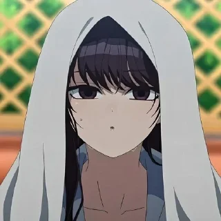 😧 emoji Коми сан @anime_sticks Telegram sticker 6 of 20