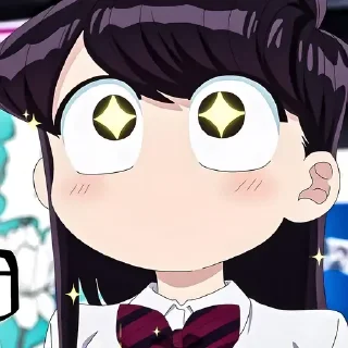 🤩 emoji Коми сан @anime_sticks Telegram sticker 5 of 20
