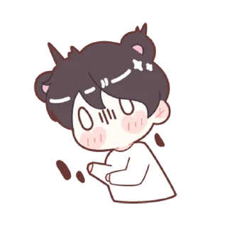 😱 emoji Куро-сан - @tg_sticks Telegram sticker 17 of 26
