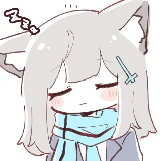 👄 emoji Sunaookami Shiroko Telegram sticker 21 of 90