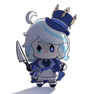 🫐 emoji Фурина Telegram sticker 23 of 40