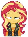 😞 emoji Sunset Shimmer [EG] | By @Egor418 Telegram sticker 5 of 86