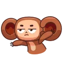 😐 emoji Cheburashka by @LilAladin Telegram sticker 21 of 25
