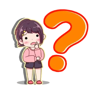 ❓ emoji Азуми-чан - @tg_sticks Telegram sticker 23 of 36