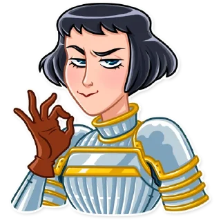 👌 emoji Joan of Arc Telegram sticker 6 of 25