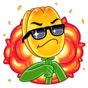 😎 emoji Romantic Flowers Telegram sticker 23 of 26