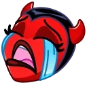 😭 emoji Deviless Emoji - @TgSticker Telegram sticker 13 of 50
