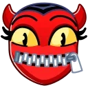 🤐 emoji Deviless Emoji - @TgSticker Telegram sticker 23 of 50