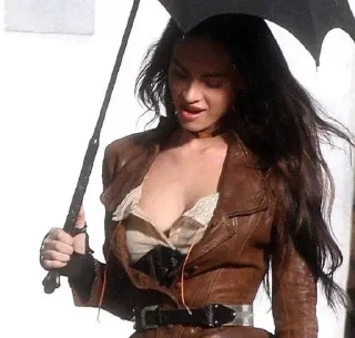 ☂️ emoji megan fox 
@fixinq7 Telegram sticker 23 of 45