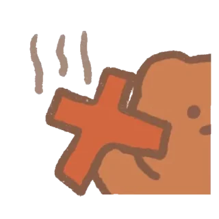 ⭐️ emoji brownie and bear @sanw1o Telegram sticker 13 of 24
