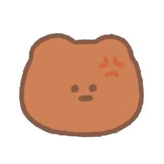 ⭐️ emoji brownie and bear @sanw1o Telegram sticker 24 of 24