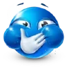 😂 emoji Blue Emoji | @cesdy Telegram sticker 19 of 55