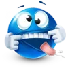 🤪 emoji Blue Emoji | @cesdy Telegram sticker 13 of 55