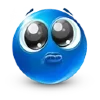 🥺 emoji Blue Emoji | @cesdy Telegram sticker 12 of 55