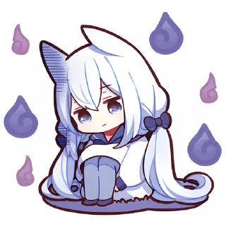 😔 emoji Сладкий и белый зайчик @nyasticks Telegram sticker 7 of 41