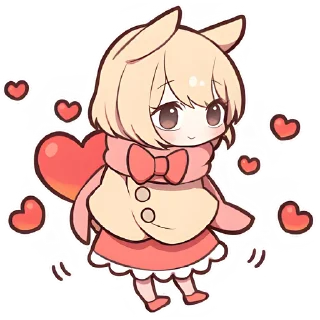 ❤️ emoji Сладкий зайчик 3 @Nyasticks Telegram sticker 14 of 41