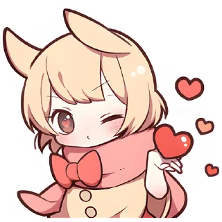 😘 emoji Сладкий зайчик 3 @Nyasticks Telegram sticker 24 of 41