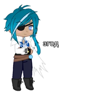 😃 emoji укр гачі мучі з Каєю 🍷 @m1lkywaterfu1l Telegram sticker 3 of 14