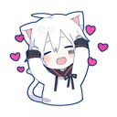 ❤ emoji Mafumafu Sticker (cat) Telegram sticker 7 of 72