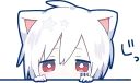 👀 emoji Mafumafu Sticker (cat) :: @line_stickers Telegram sticker 15 of 80