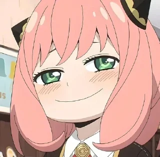 🙂 emoji Семья шпиона @anime_stickerr Telegram sticker 2 of 20