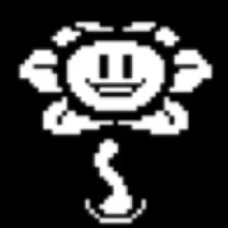 Sticker from Flowey by @Sanness