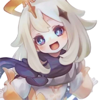 😇 emoji Cute Paimon by @peach_artworld Telegram sticker 7 of 30