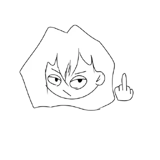 🖕 emoji Мой стикер пак за пять минут Telegram sticker 12 of 34