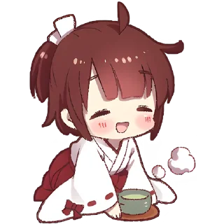 ☕ emoji Рыжая-чан @Nyasticks Telegram sticker 5 of 33