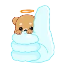 👍 emoji Мишка Амур (@TgSticker) Telegram sticker 6 of 24