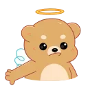 🙅‍♂ emoji Мишка Амур (@TgSticker) Telegram sticker 19 of 24
