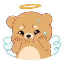 😬 emoji Мишка Амур (@TgSticker) Telegram sticker 22 of 24